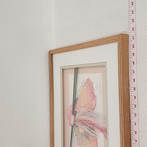 Collen Paper Fiber Art Moonshadows Signed 92 Shadow Box Frame 17x21 - Picture 10 of 11